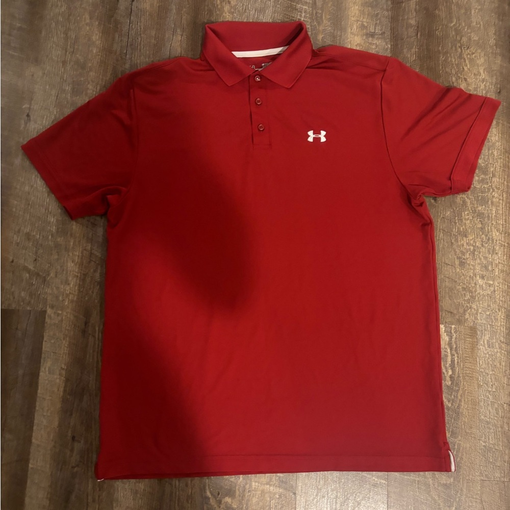Under Armour Red Polo Shirt Men’s XL
